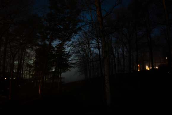 Foggy Moonlight Tellico Lake March 2024